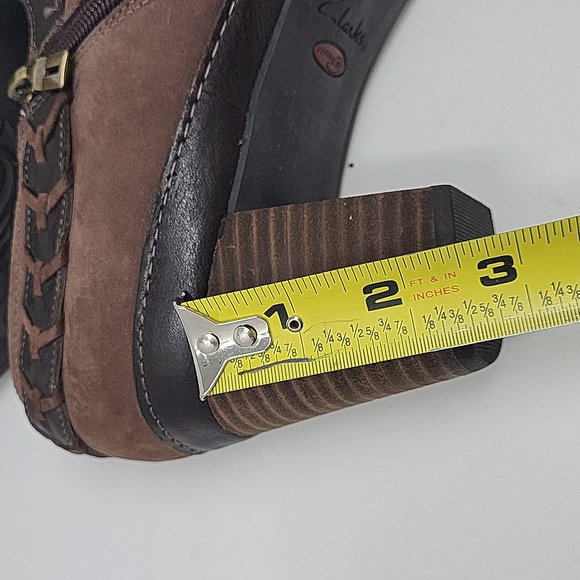 Clarks Artisan Womens Ankle Boots Harness Western Brown Oiled Leather 10W - Picture 10 of 10